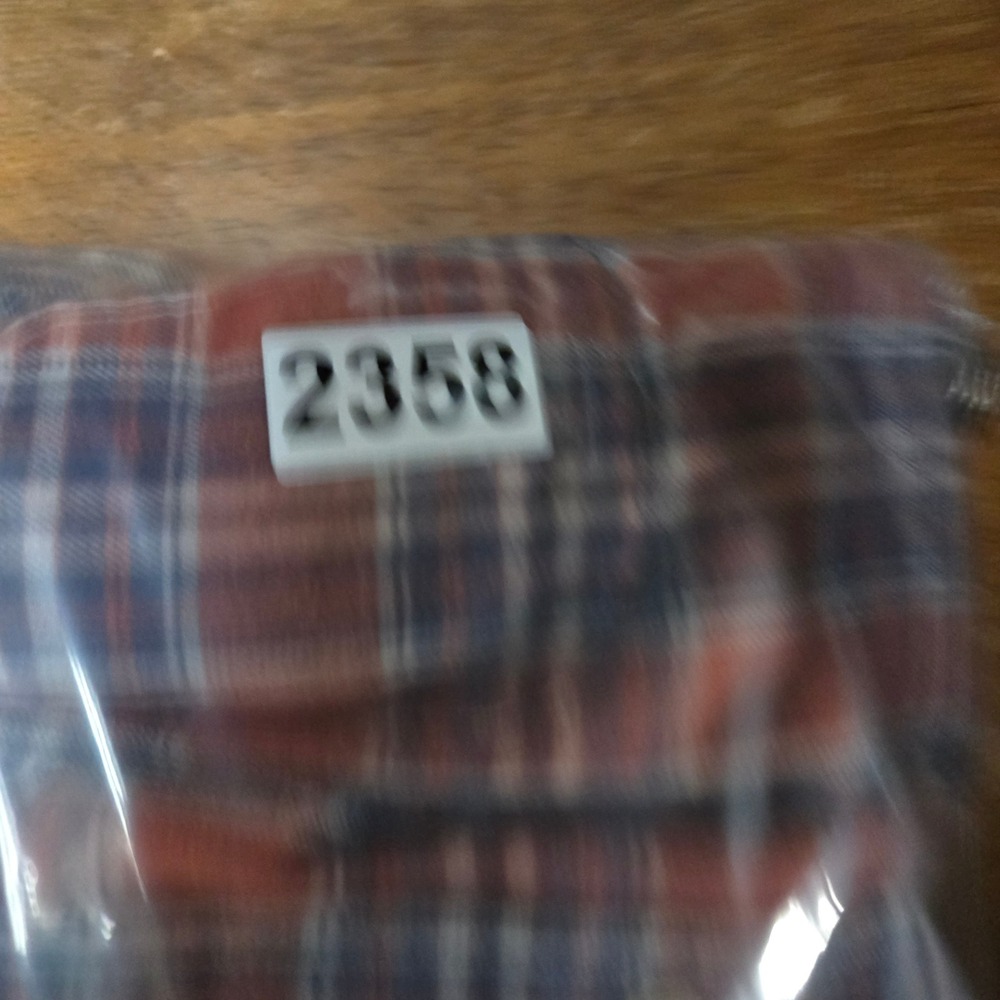 The Normal Brand Flannel Shirt Mens XL Orange Blue Plaid Button Down Long Sleeve - Picture 15 of 15